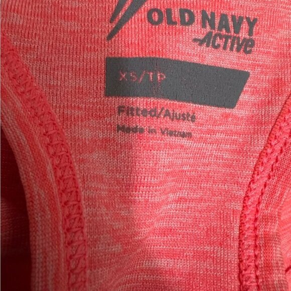 413 Old Navy | EUC Coral Pink Active Racerback Tank Top (Size XS-S) - Picture 6 of 7